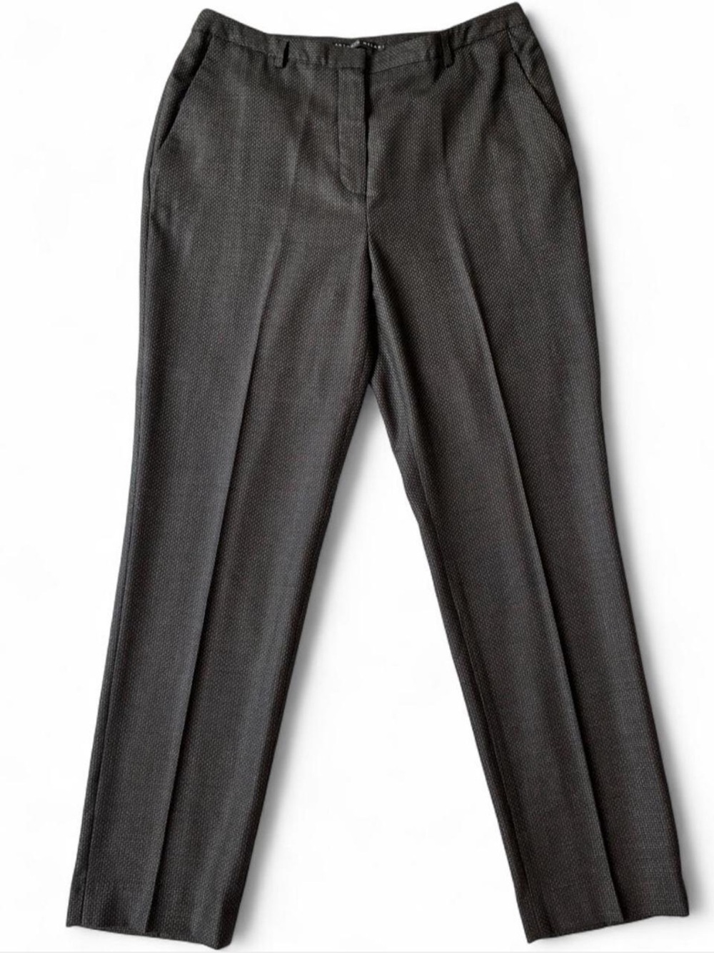 Antonio Melani Brown and Cream Woven Tailored Dress Pants Career Office Size 8